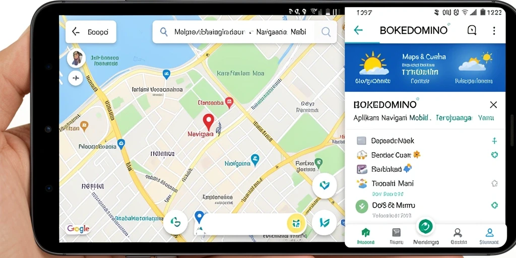 Antarmuka pengguna BOKEDOMINO yang menawan dan informatif.