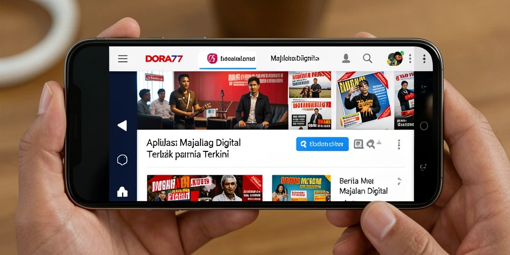 Tampilan antarmuka DORA77 yang modern dan ramah pengguna.