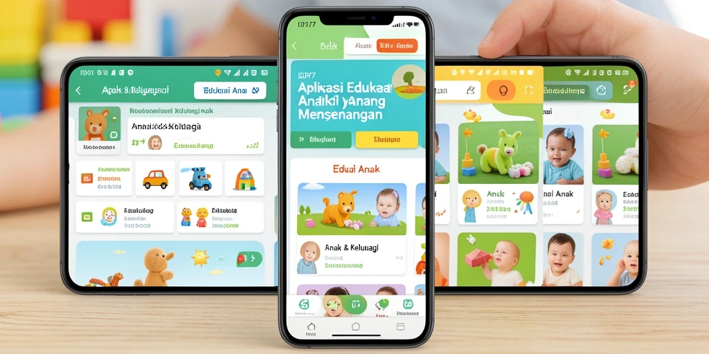 Tampilan antarmuka edukasi yang menarik dari IDR77.