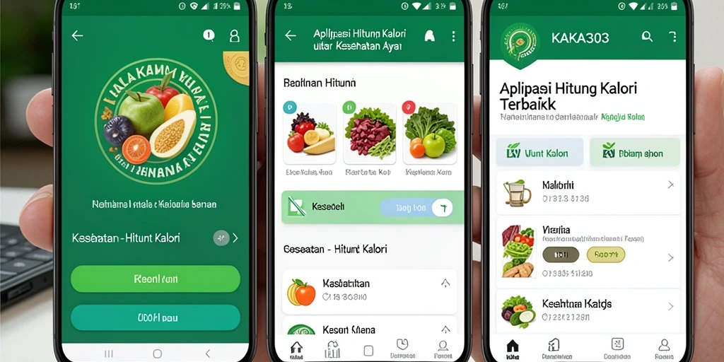 Tampilan antarmuka KAKA303 yang intuitif untuk menghitung kalori.