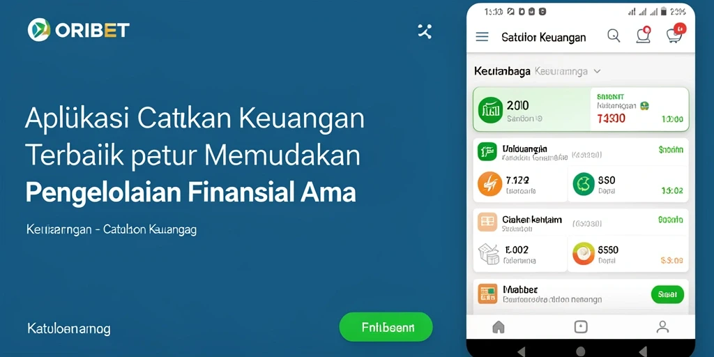 Tampilan antarmuka yang ramah pengguna dari ORIBET untuk catatan keuangan.