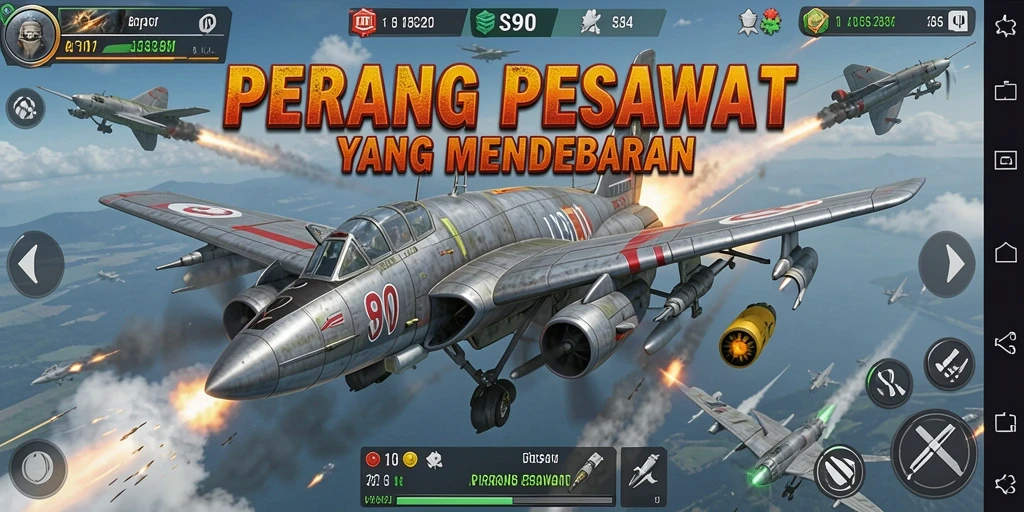 Tampilan antarmuka utama S80 yang penuh aksi.