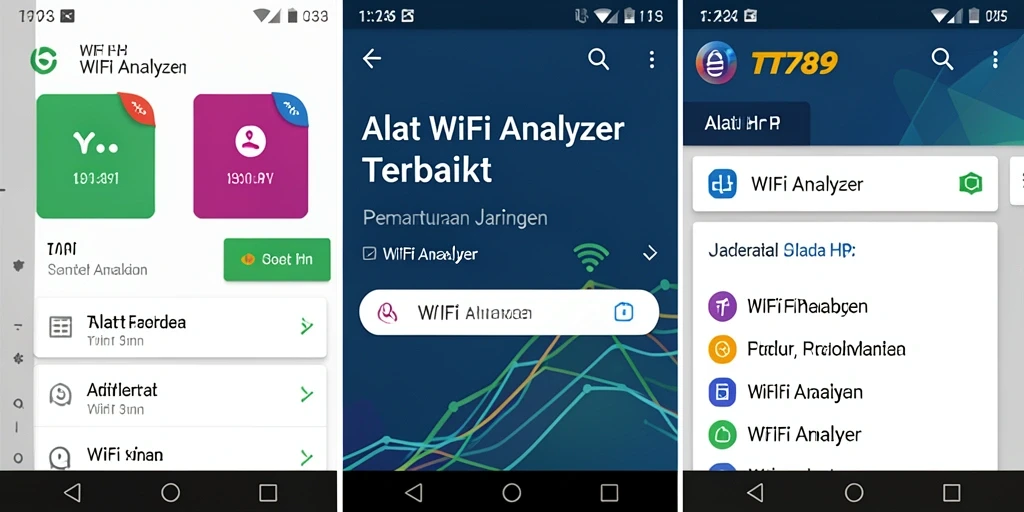 Antarmuka aplikasi TT789 yang sederhana dan informatif untuk analisis WiFi.