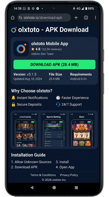 Panduan Unduh dan Instal APK olxtoto untuk Pengguna Android